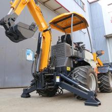 Công trình xây dựng Backhoe Skid Trình tải bánh xe