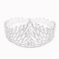 3.5''Fashion Silver Plated Baroque Crown Tiaras