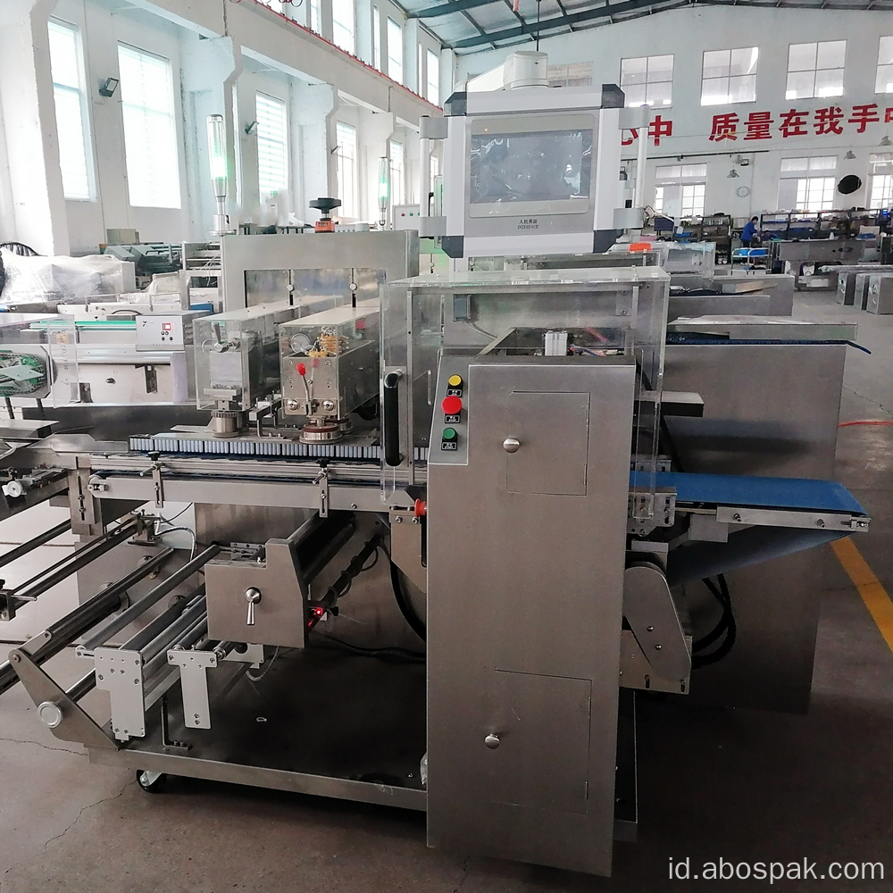 Paket Mie Makanan Horisontal Bantal Pouch Packaging Machine