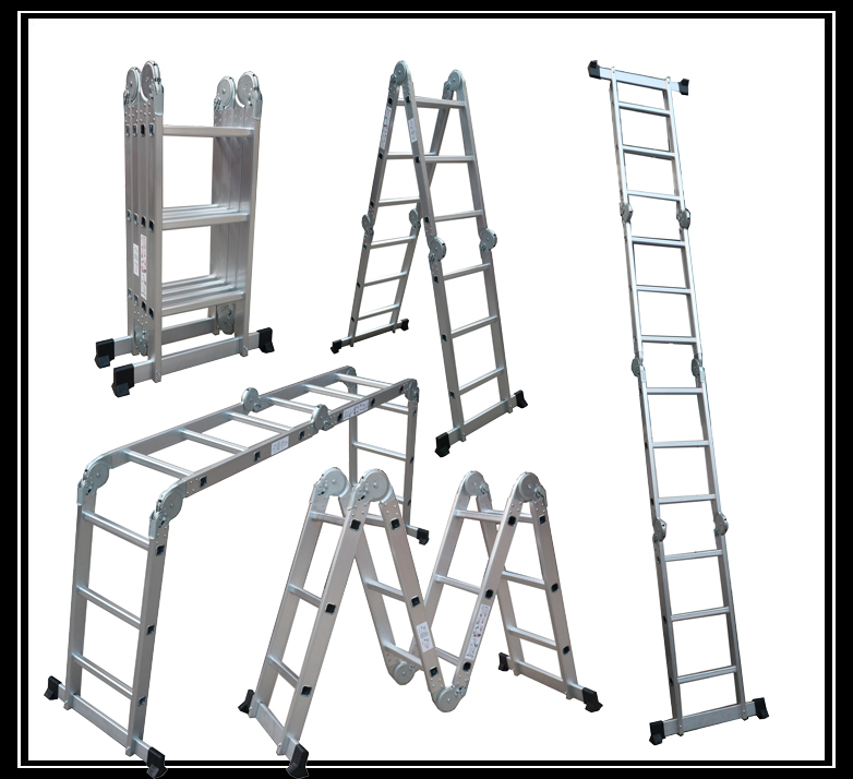 double sided 5m telescopic ladders aluminium with factory cheap price