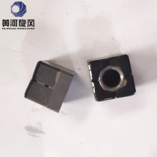 12.7*12.7*8.0mm PDC cutters with hole for marble and limestone quarrying  cutting