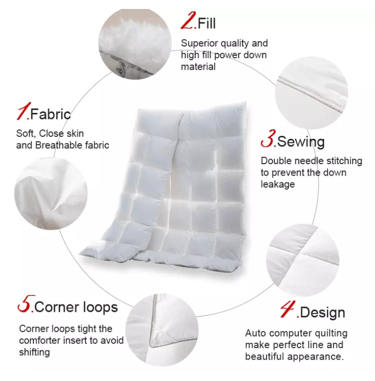 inserto de edredón de plumas down duvet insert