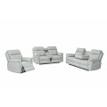 Top Grain Leather Electric Recliner Sofa Set