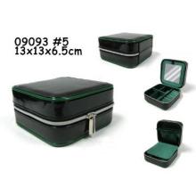 small size  square jewelry box with pouch inside