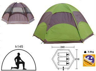 3people camping tents canvas tents for camping