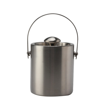 Double-Wall Stainless Steel Insulated Ice Bucket