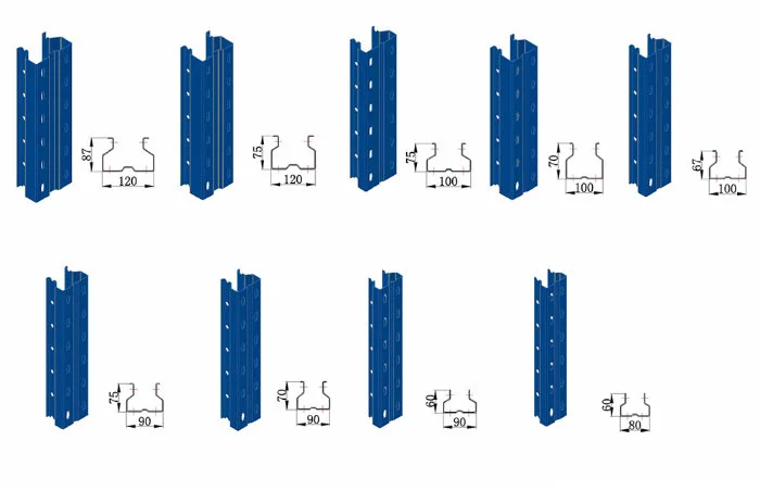 Industrial Warehouse Storage Steel Push Back Pallet Rack