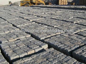 Paving Cobble, Granite Cubestone, fan pattern granite cobbles