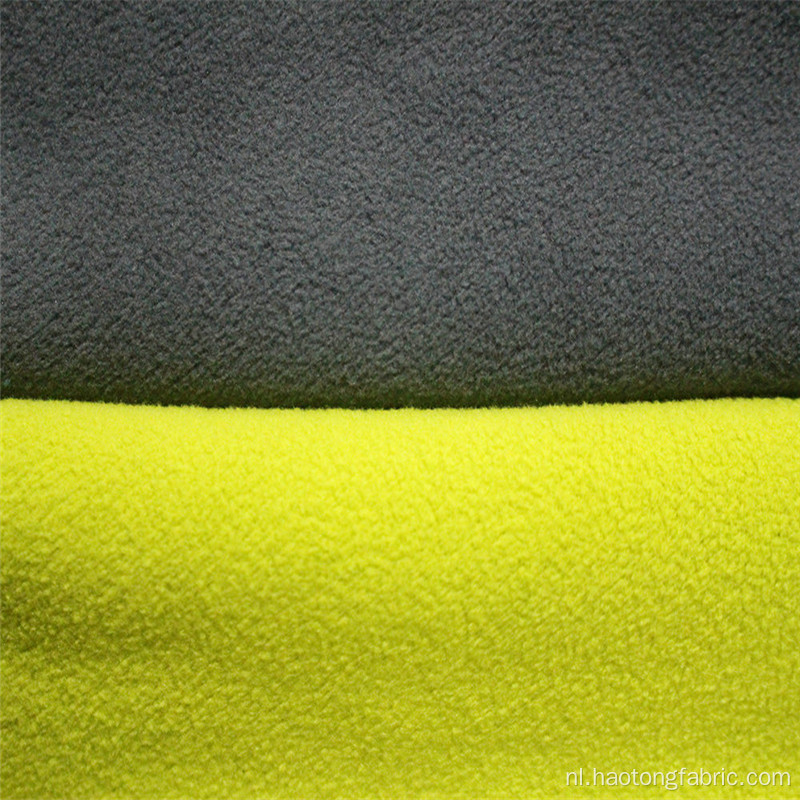 Tweekleurige, geborstelde polyester composiet polar fleece stof