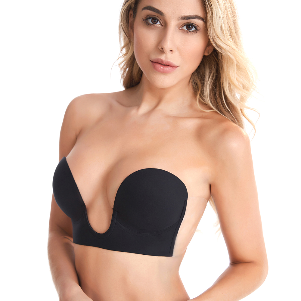 Silicone Bra backless Áo lót đẩy lên vô hình