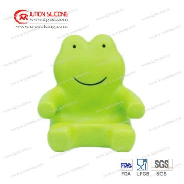frog shape silicone mobile phone stand