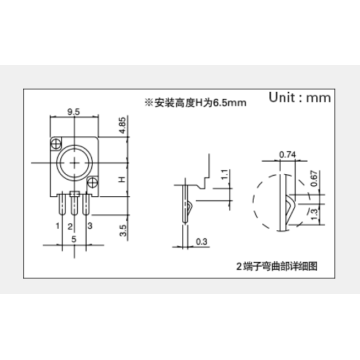 RK097 Series Rotating potentiometer