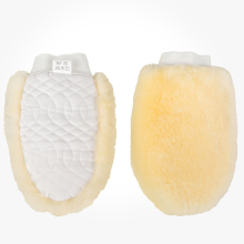 100% Genuine Sheepskin lambswool wash mitts