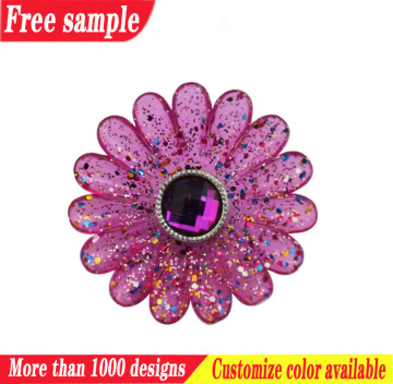 New bowl shaped flower for pvc shoes accessories