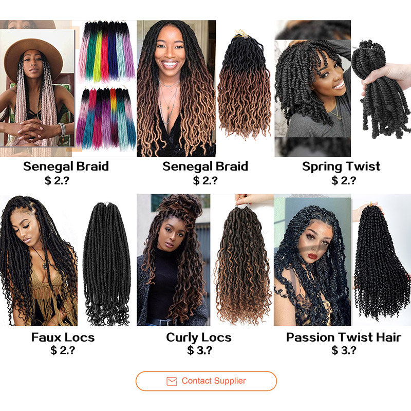 Synthetic Crochet Hair Jerry curly Hair Kinky Twist Braiding hair with Ombre Crochet Braid