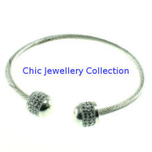 Charm Design Stainless Steel Bangles Chic Jewellery For Anniversary