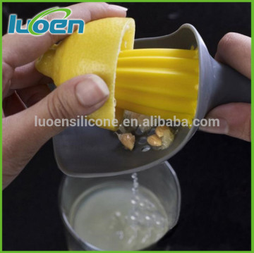 Silicone Lemon reamer Sprayer Juice Hand Press