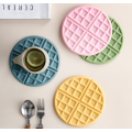 Titulares de ollas de silicona de silicona de waffle personalizadas