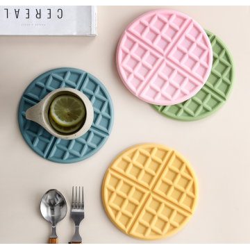 Customized Waffle Silicone Trivet Mats Pot Holders