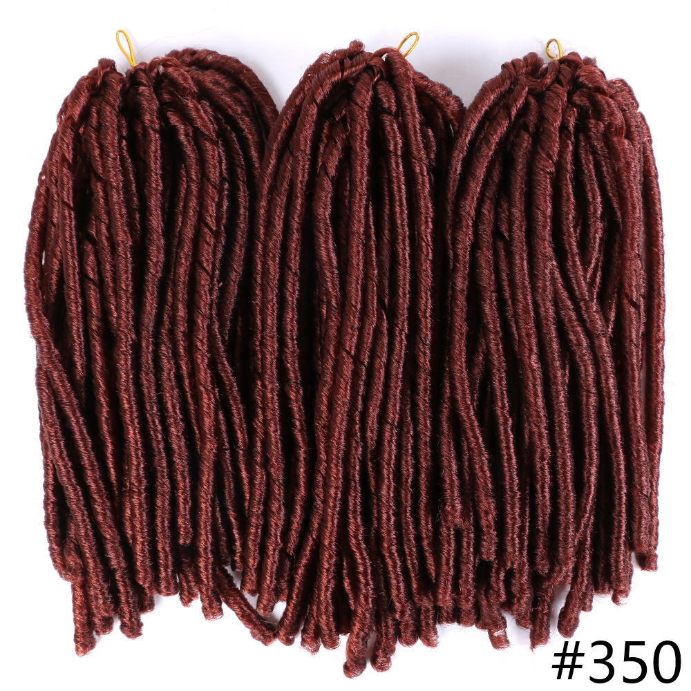 MYZYR soft faux locs crochet hair braiding hair extension jamaican bounce 14INCH 15 roots/pack crotchet braids synthetic goddess