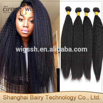 Brazilian Bulk Hair Kinky Straight Braiding Hair Weaving Kinky Yaki Hair