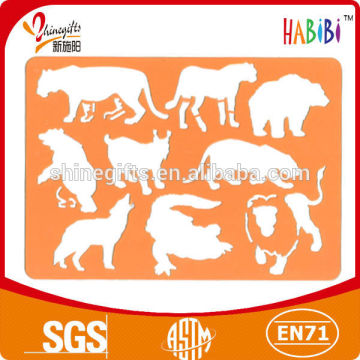 Plastic animal stencils