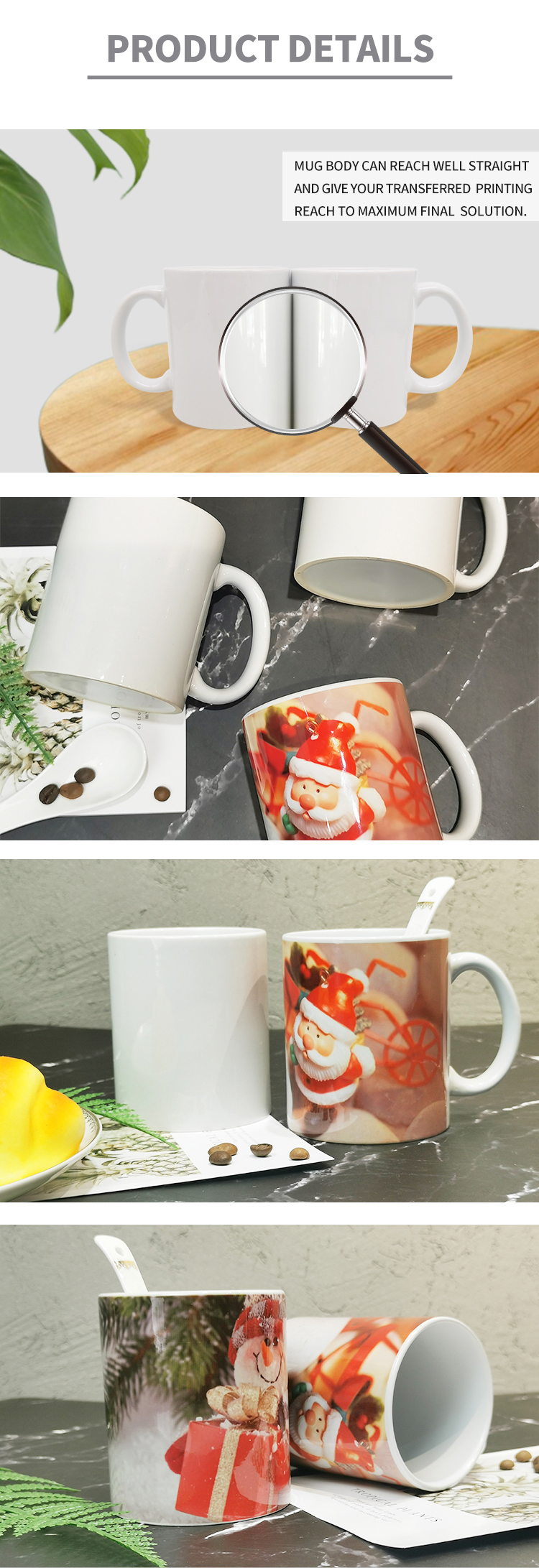 Customized  Ceramic Fluorescent  sublimation Mug For Drinking