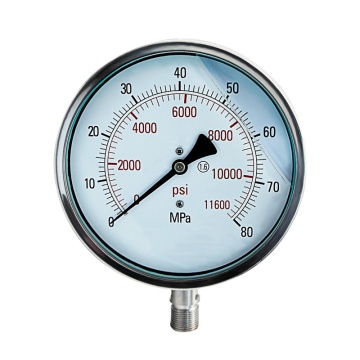 100MM 1000Bar Manometer Liquid Filled Pressure Gauge