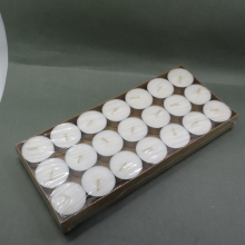 Cheap 100pcs Poly Bag White Tealight Candle