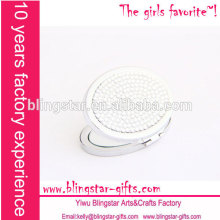 hot selling round rhinestone crystal diamond makeup mirror