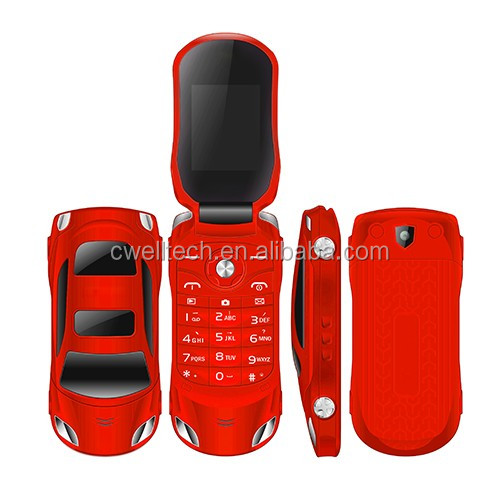 7 Colors Available Mini Small Size Car Shaped and Flip Phone