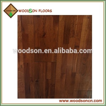 Multi-Strips Walnut Color Solid Hickory Wood Flooring