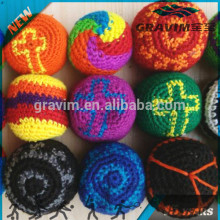 Colorful and funny Kintted hacky sack balls