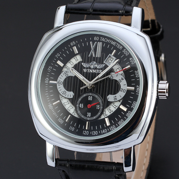 multi function watch winner sub-dial design automatic mechanical watch