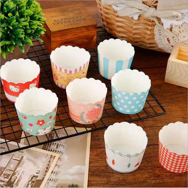 Foil Paper Baking Cake Cups Hot Selling Cheapest Customized Printing Colorful Paper Cake Cup Paper Cake Cup Cupcake Liners