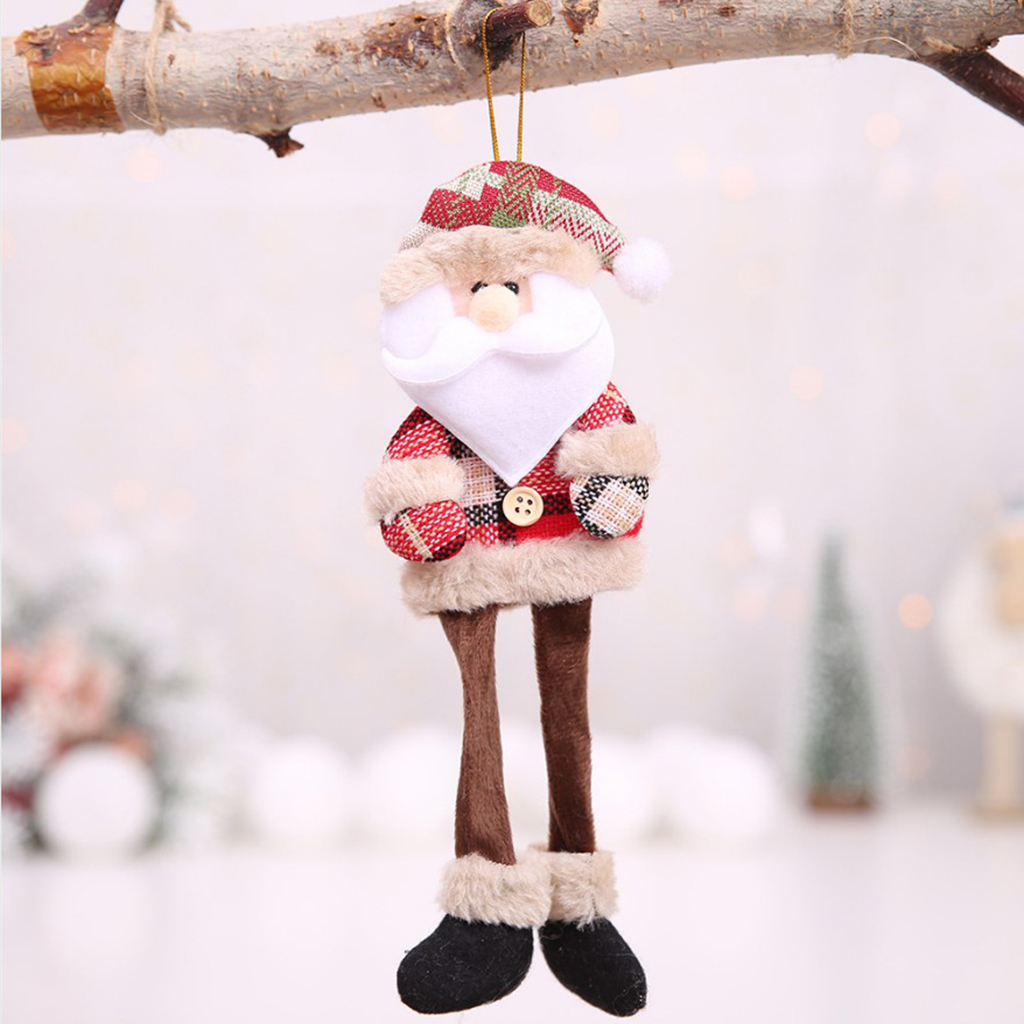 Christmas Tree Plush Doll Long Leg Home Ornaments Decoration Toy Pendants for Bedroom Lliving Room Gift Supplies