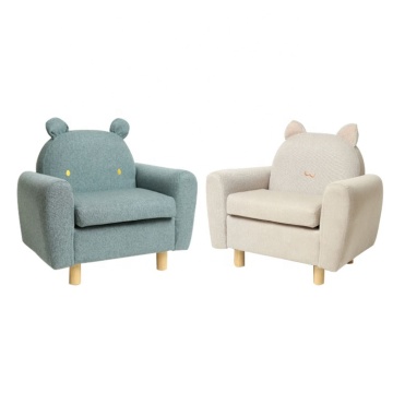Factory Price Kids Furniture: Blue Fabric Animal Shape Flip Out Sofa Sellers