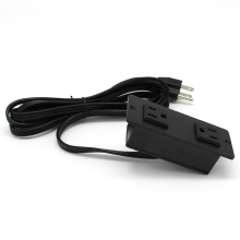 Recessed Electrical Outlet with 2 Sockets