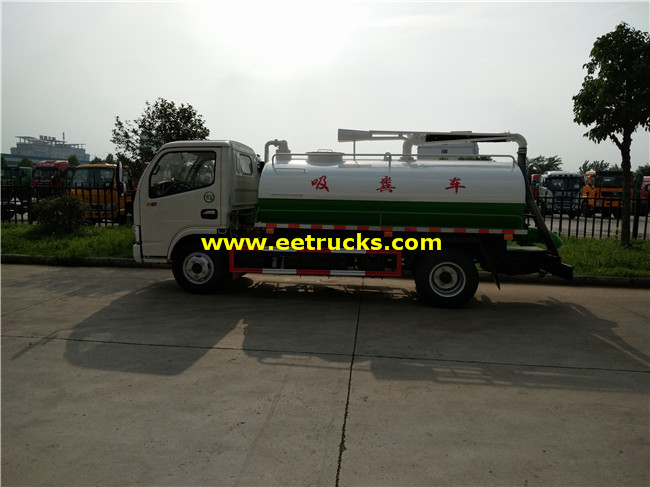 4500 Litres Feces Suction Tank Trucks