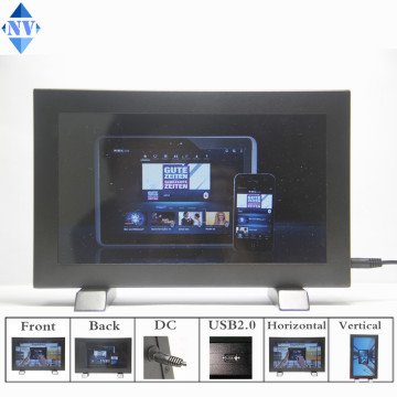 10inch lcd electronic advertising board with frame stand along