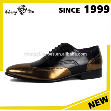 Top rank USA leather luxurious leather shoes men in guangzhou manufacturer