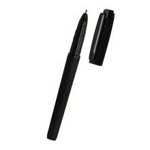 Customized Black Gel Ball Pen with Soft Touch Rubber Finish