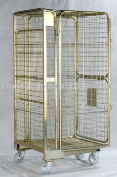 Full security logistic cart (semi-open gate style)