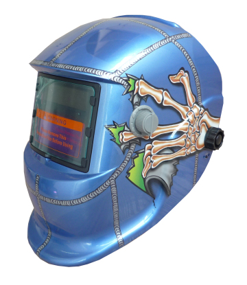 Skull Custom Industrial Safety Welding Machine Clear Viewing Welding Face Shield Welding Helmet