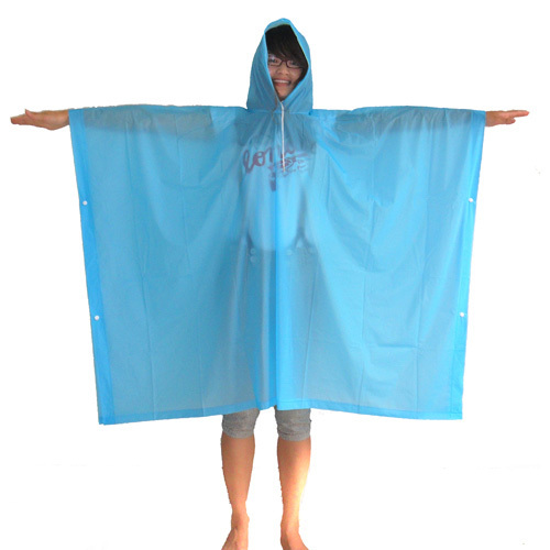 Blaue Pvc-Lightweight-poncho