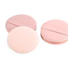 Best Selling Round Flocking Powder Puff for Facial Foundation Makeup with Ribbon