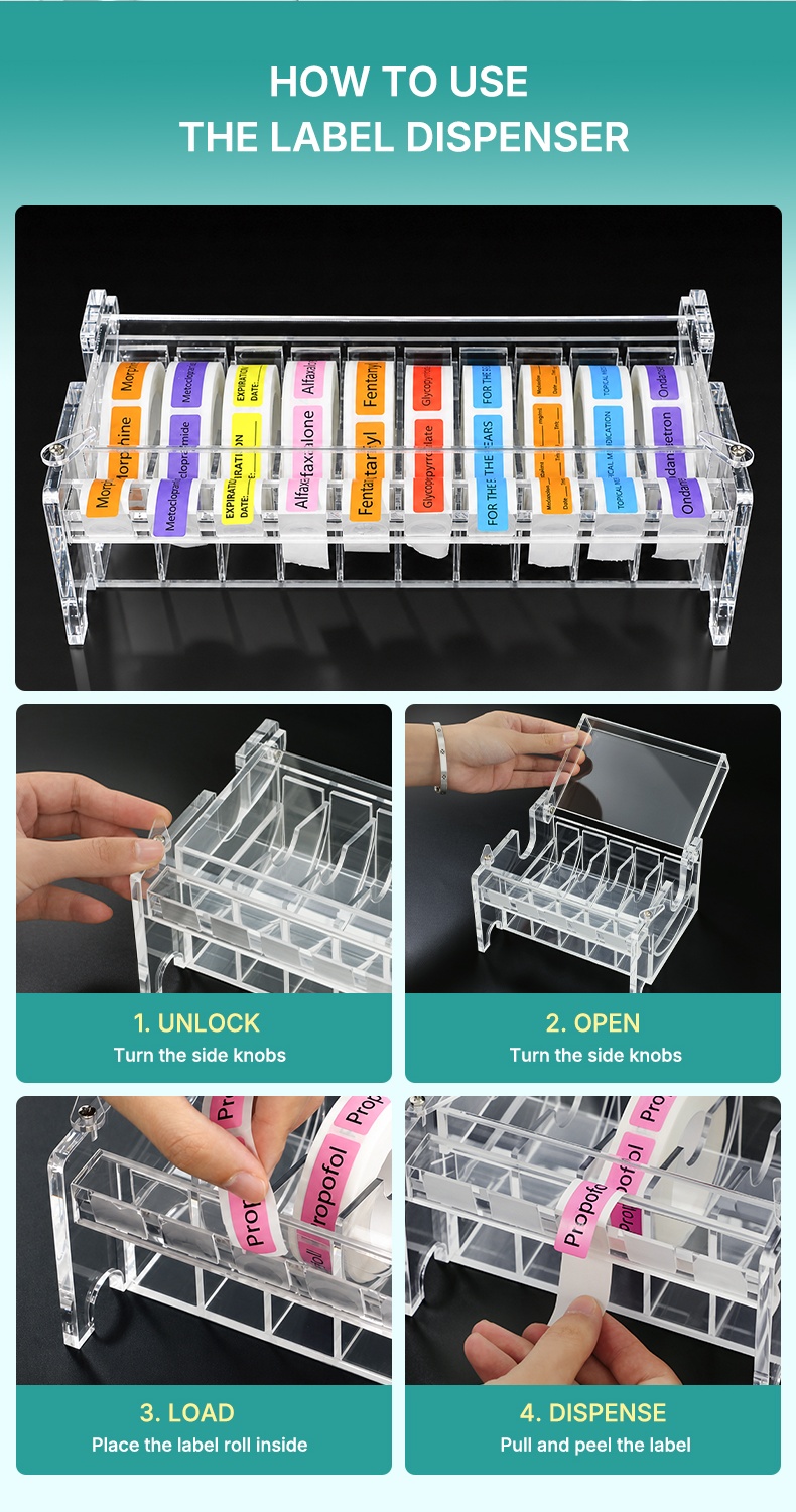 dispensador de portaetiquetas label holder dispenser