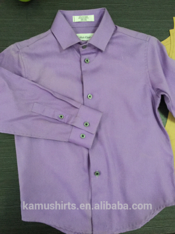 Children Long Sleeve Brand Satin Dress Shirts