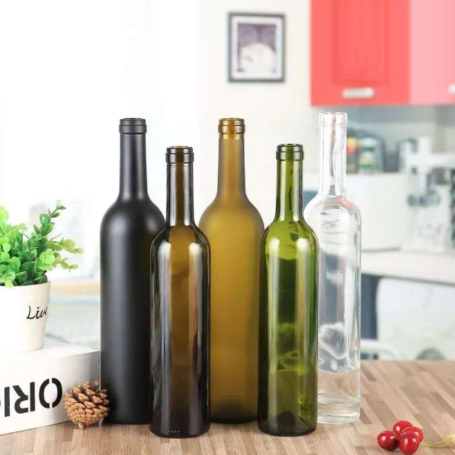 Manufacturers Spot Wholesale 375ml 500ml 750ml Red Wine Bottles in Various Colors