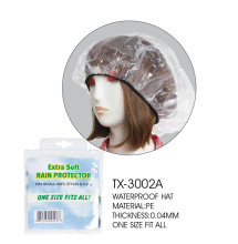 Plastic waterproof PE rain hat